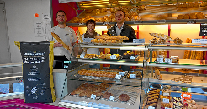 Moulin rotatif personnalisé boulangerie/vente à emporter